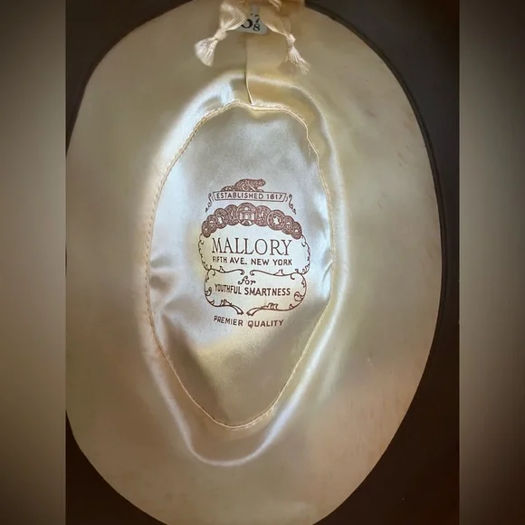 Vintage Mallory Durafelt Premier Fedora Hat